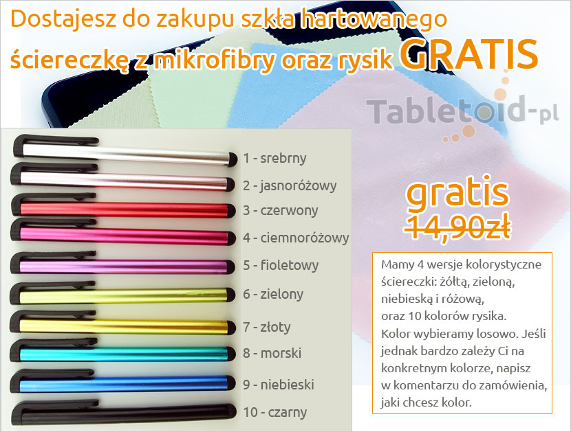 Gratisy do tempered glass do tabletu Acer Iconia One 10 B3-A10